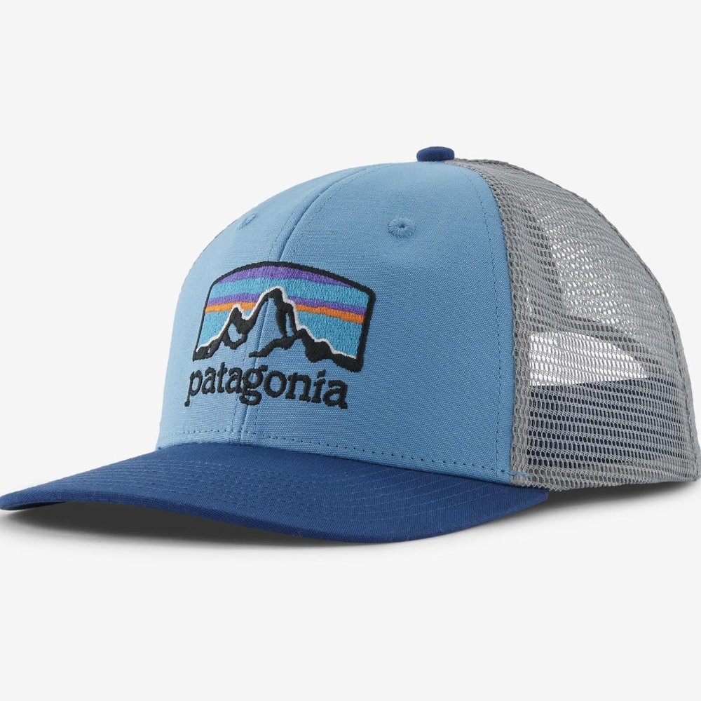 Patagonia Fitz Roy Horizons Trucker Hat- Lago Blue  New Unisex